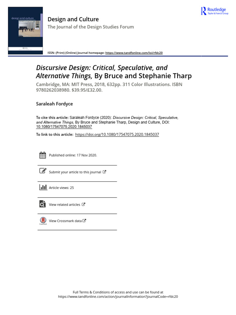 Exploring Discursive Design Concepts | PDF | Discourse | Liberal Arts ...