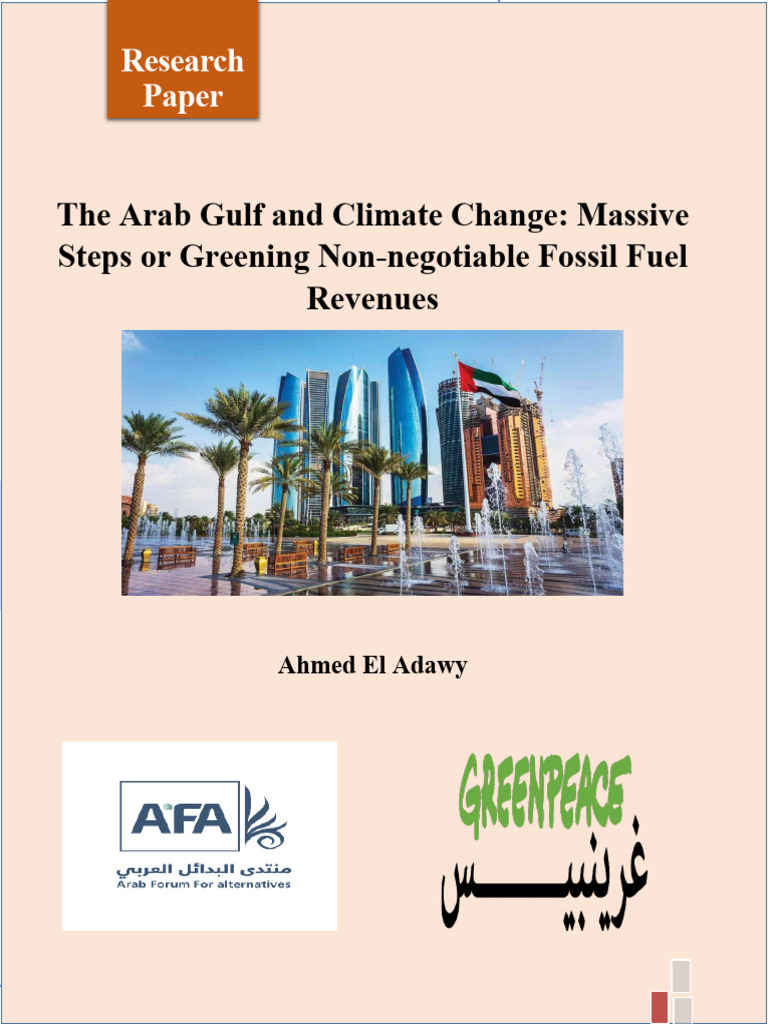 Gulf States' Climate Change Dilemma | PDF | Climate Change Mitigation ...