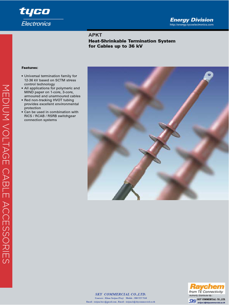 Heat-Shrink Termination System 36 kV | PDF | Insulator (Electricity ...