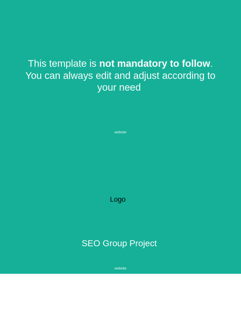 (Template) SEO Group Project | PDF | Search Engine Optimization | Computing