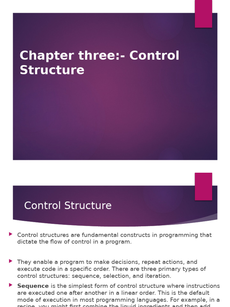 3.control Structure | PDF | Control Flow | Boolean Data Type