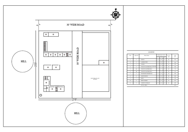 Camp Office Layout and Specifications | PDF