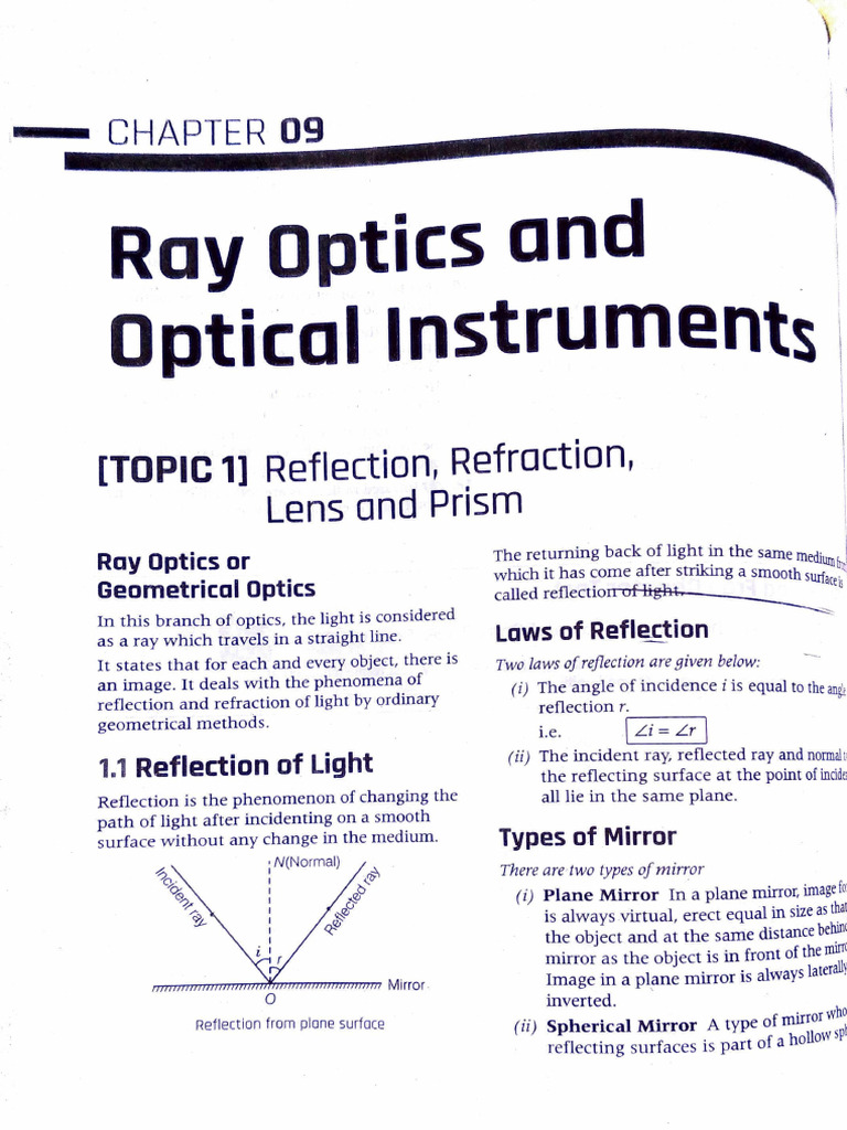 Ray Optics and Optical Instruments | PDF