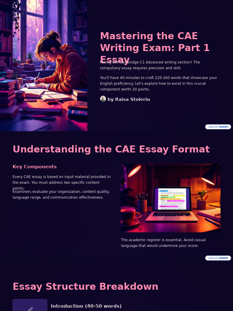 Mastering The CAE Writing Exam Part 1 Essay | PDF | Public Transport ...