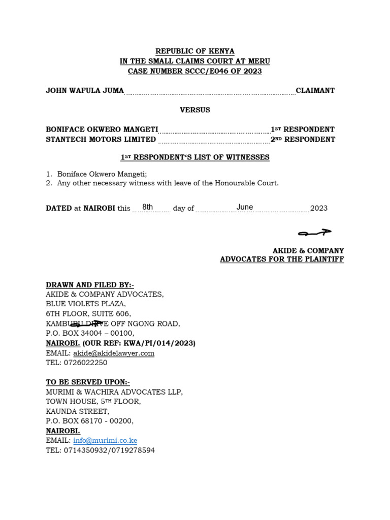 Stantech Motors Limited Case Summary | PDF