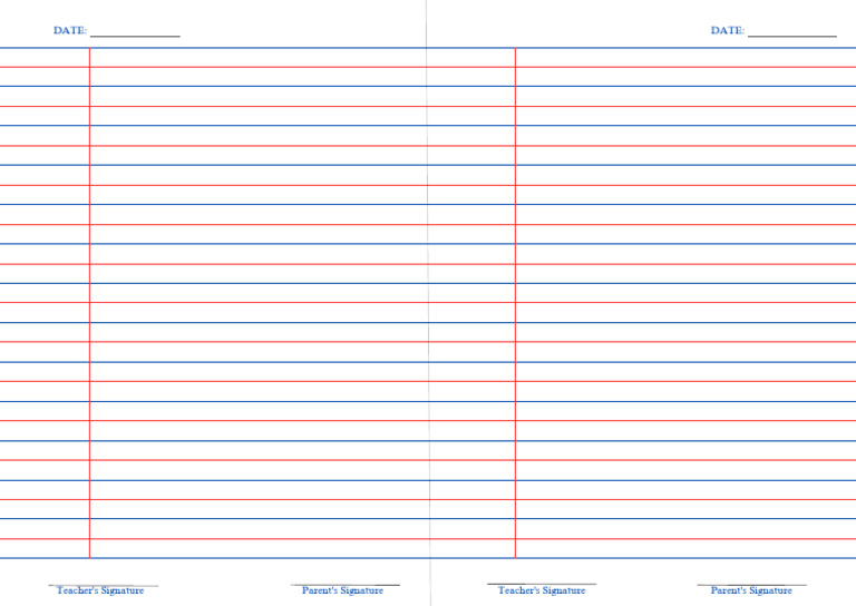A4 Notebook Lines-1 | PDF