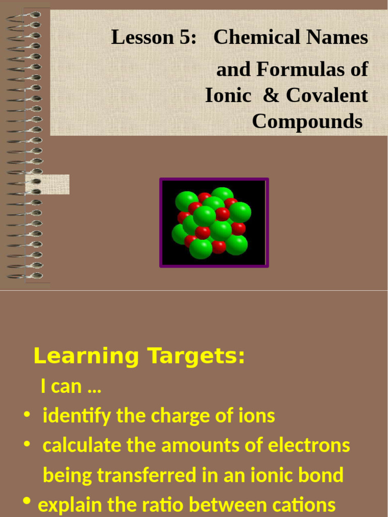 Ionic and Covalent Compounds Guide | PDF | Ion | Ionic Bonding
