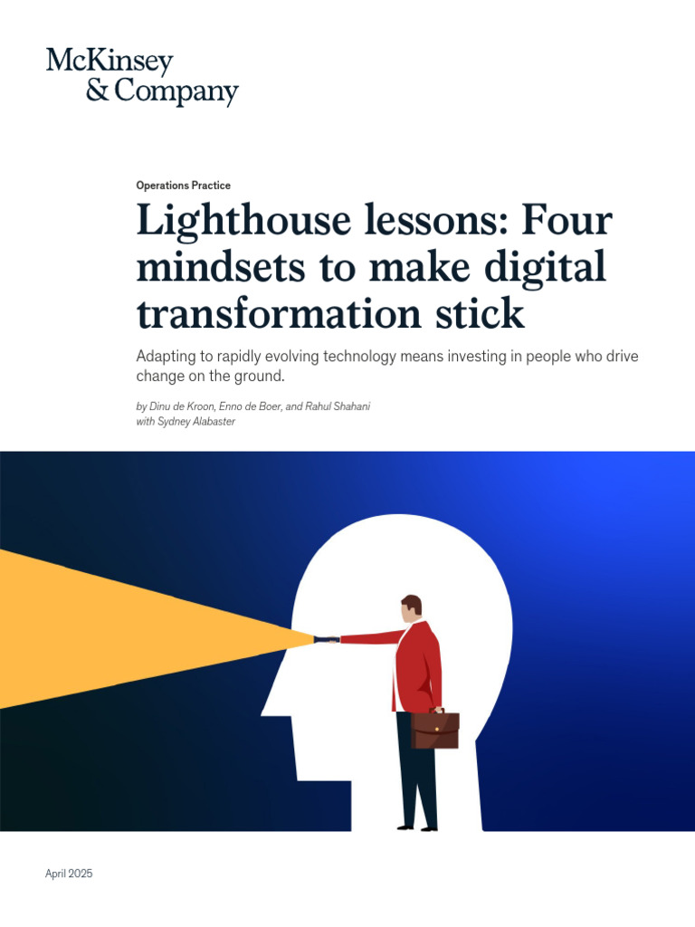 Lighthouse Lessons Four Mindsets To Make Digital Transformation Stick ...