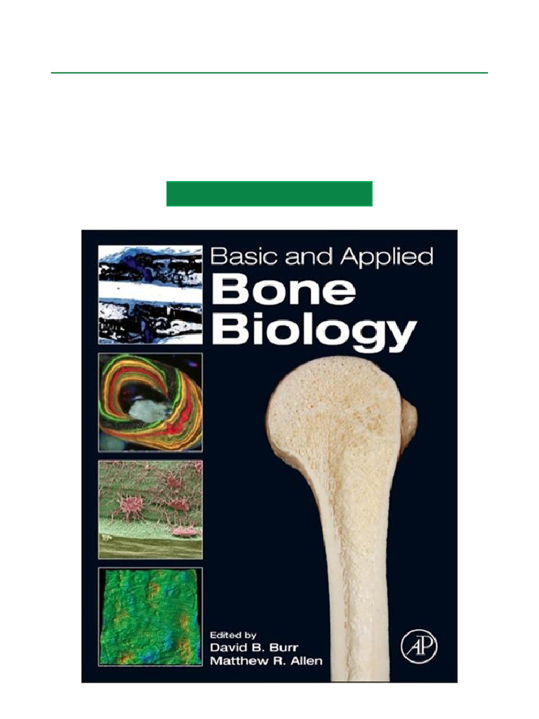 Basic and applied bone biology 1st edition accessible pdf download