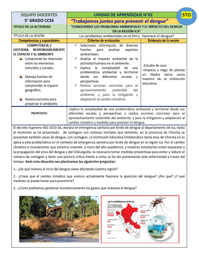 Ficha de Aprendiaje #15 CCSS | PDF | Deforestación | Entorno natural