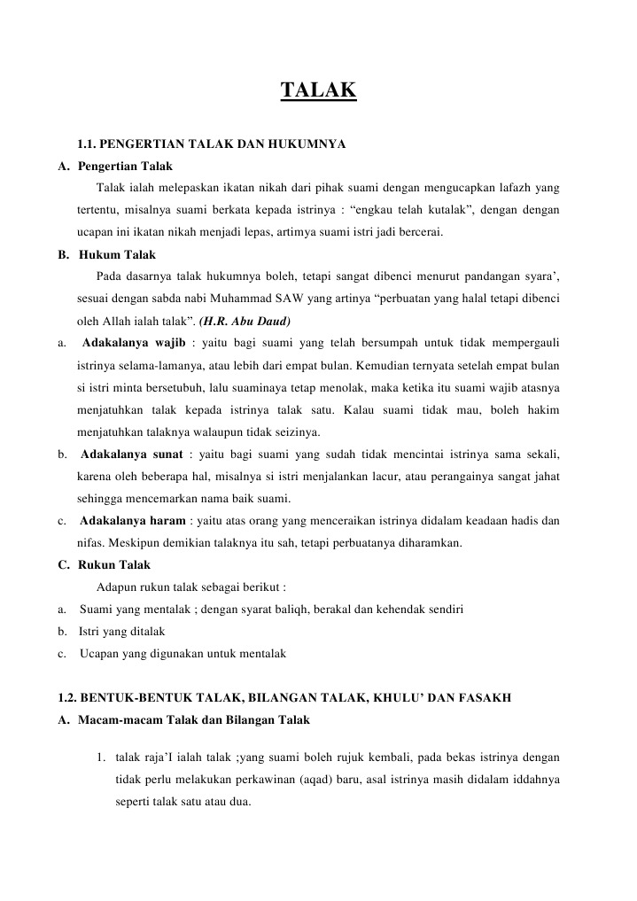 TALAK | PDF