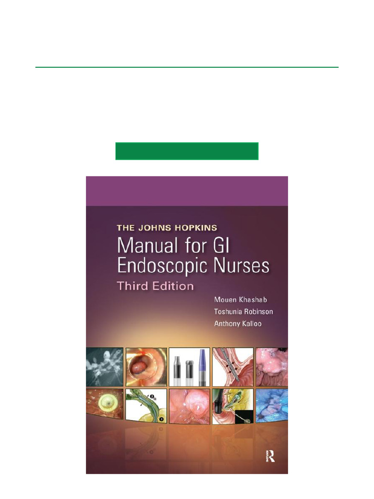Johns Hopkins GI Endoscopy Manual | PDF | Digestive System | Medical ...