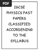 Download Igcse Physics Past Papers Classified Accord en Ing to the Syllabus by Subah Sowaidi SN85941334 doc pdf