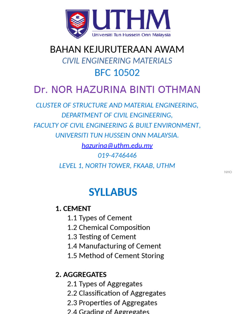 Civil Engineering Materials Overview | PDF | Cement | Concrete