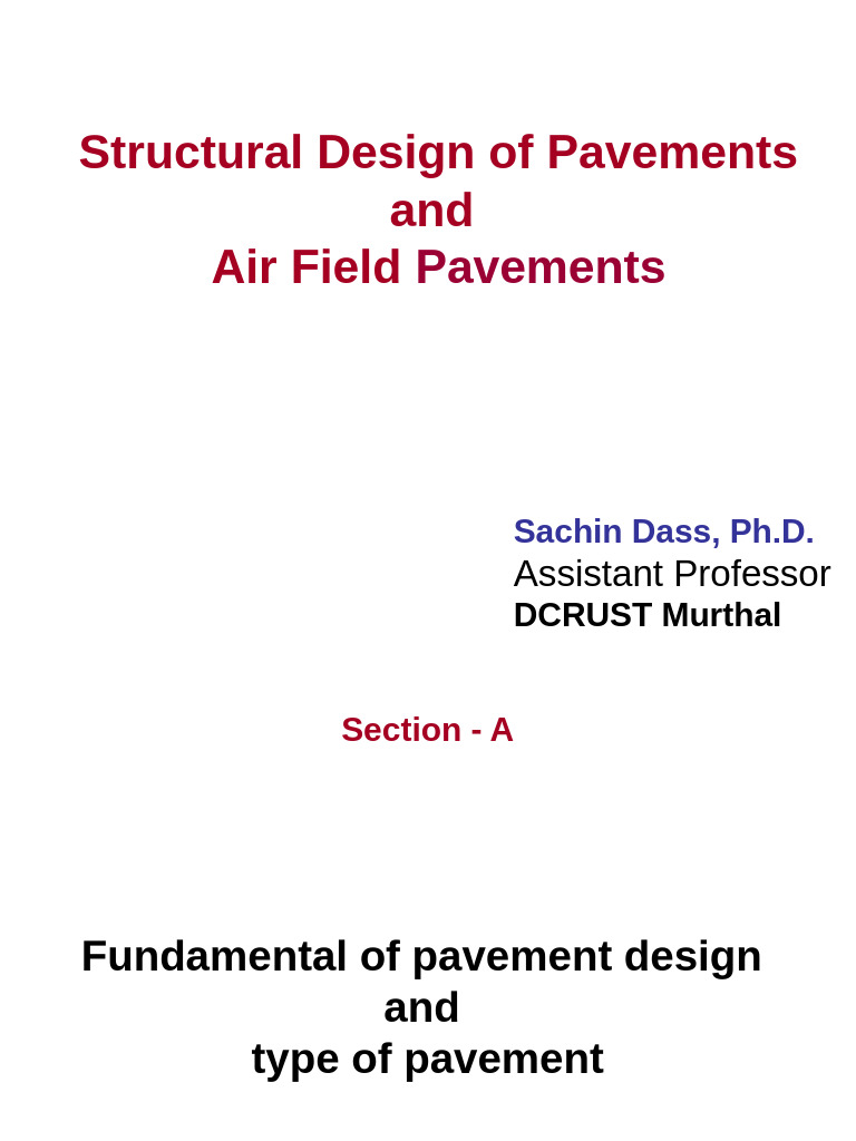 Pavement Design Fundamentals and Types | PDF | Road Surface | Concrete