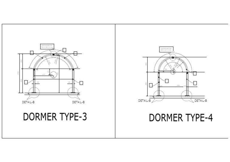 Dormer Type-3 & Type-4 Details | PDF
