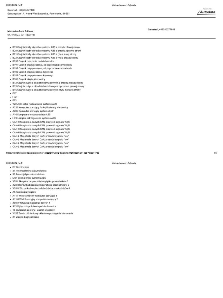 Wiring Diagram - Autodata Abs SBC | PDF