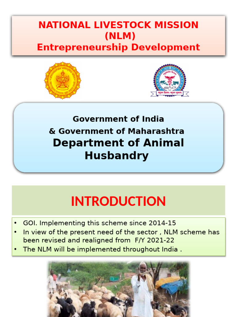 NLM Scheme for Livestock Entrepreneurship | PDF | Pig