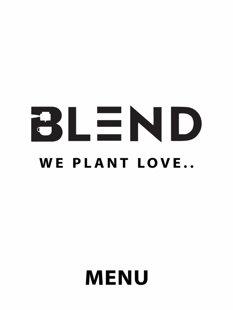 Blend Menu | PDF