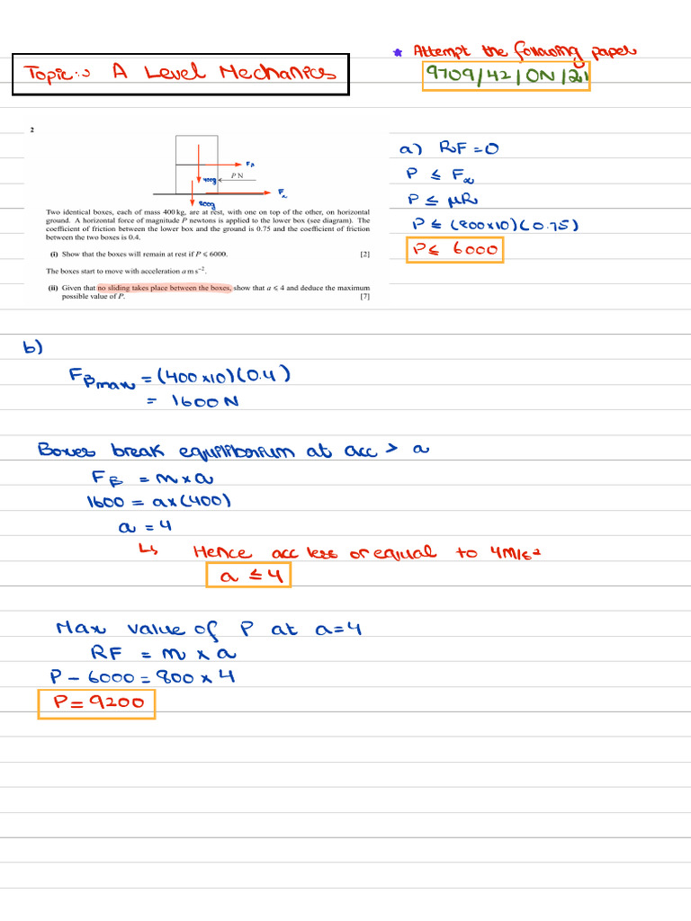 Must Do Questions M1 | PDF