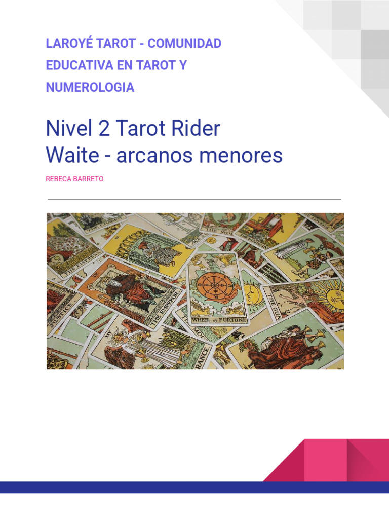 Arcanos Menores del Tarot Rider-Waite | PDF | Tarot | Amor