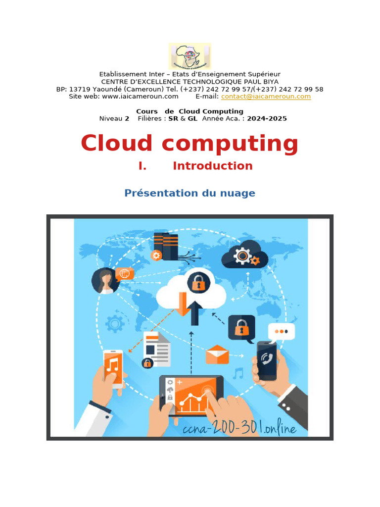 Cours de Cloud Computing Niveau 2 | PDF | Cloud computing | Machine ...