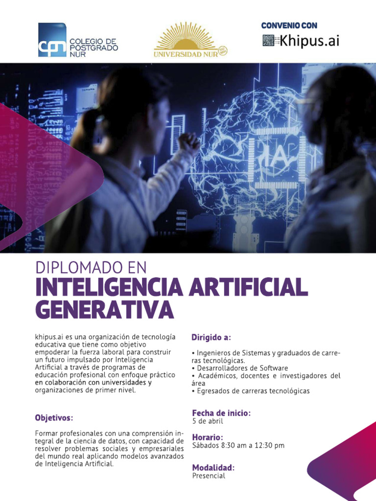 Diplomado en Inteligencia Artificial Generativa | PDF