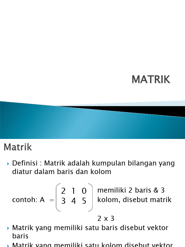 2a. Matrik | PDF