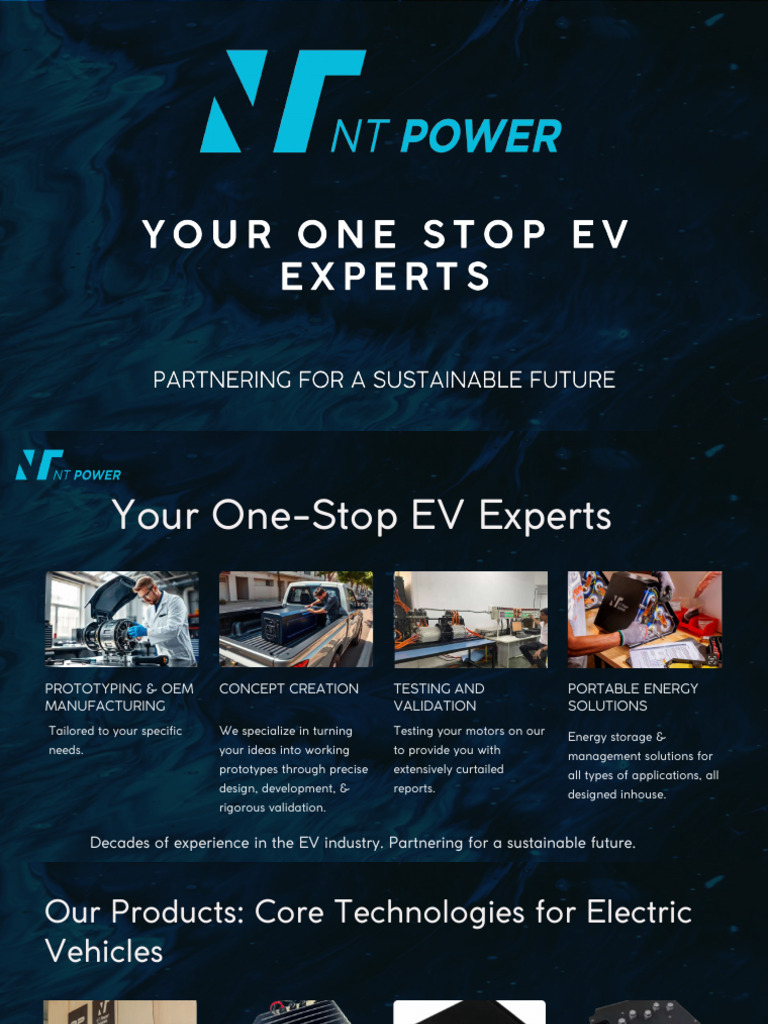 Comprehensive EV Solutions & Prototyping | PDF | Electric Vehicle ...