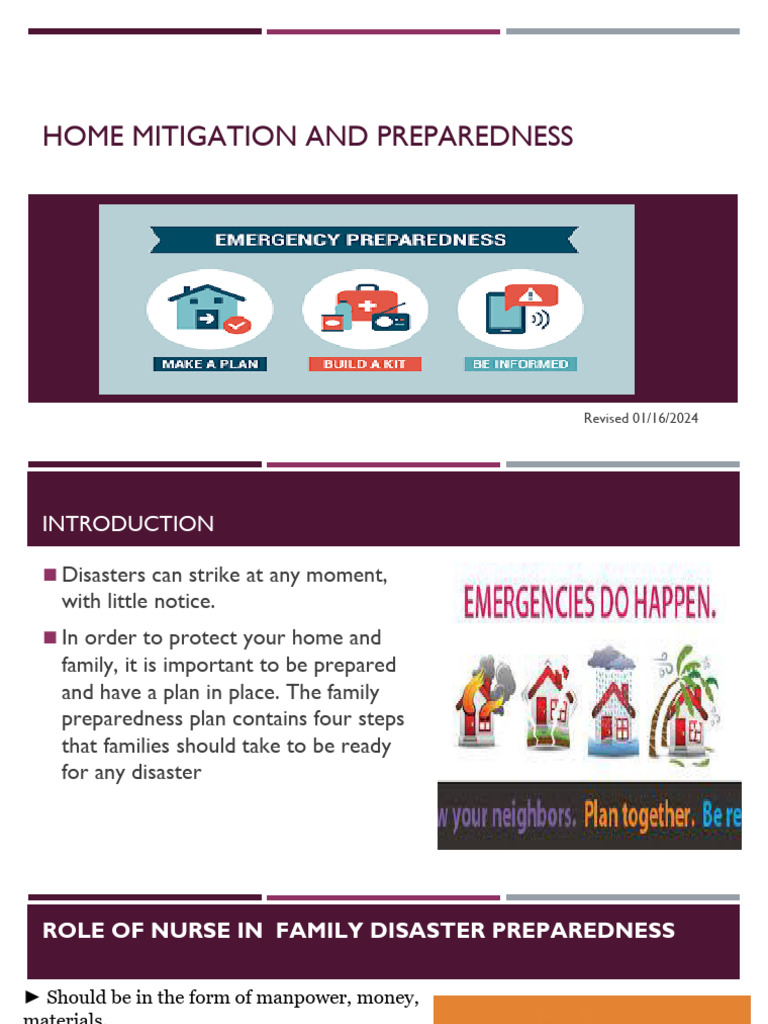 CU 6 Home Mitigation and Preparedness 1 | PDF | Emergency Management ...