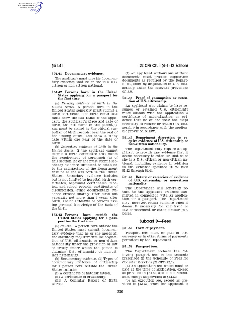 Gallery Detail: U S Passport Application Requirements Pdf