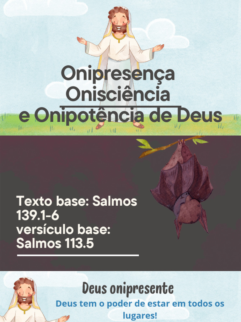 Onipresença, Onipotência e Onisciência de Deus | PDF | Arrebatamento ...