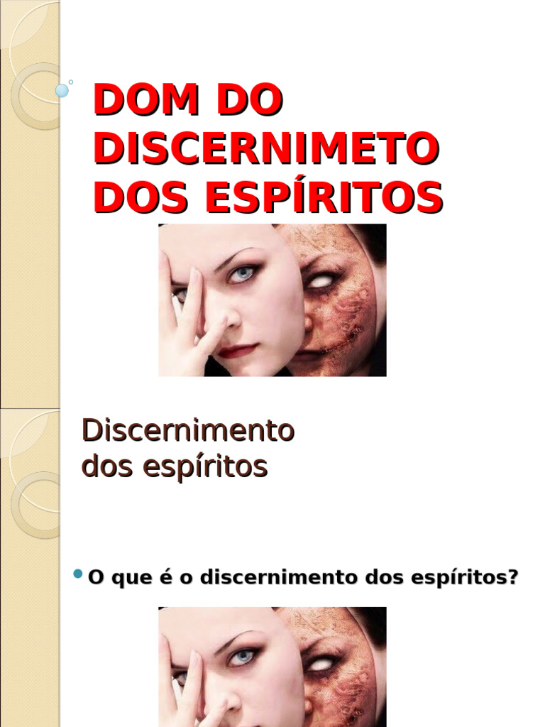 Dom do Discernimento dos Espíritos | PDF | Deus | Presente espiritual