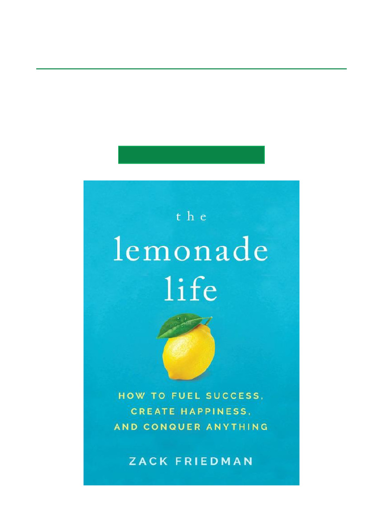 The Lemonade Life: Fueling Success | PDF | Books | Warren Buffett