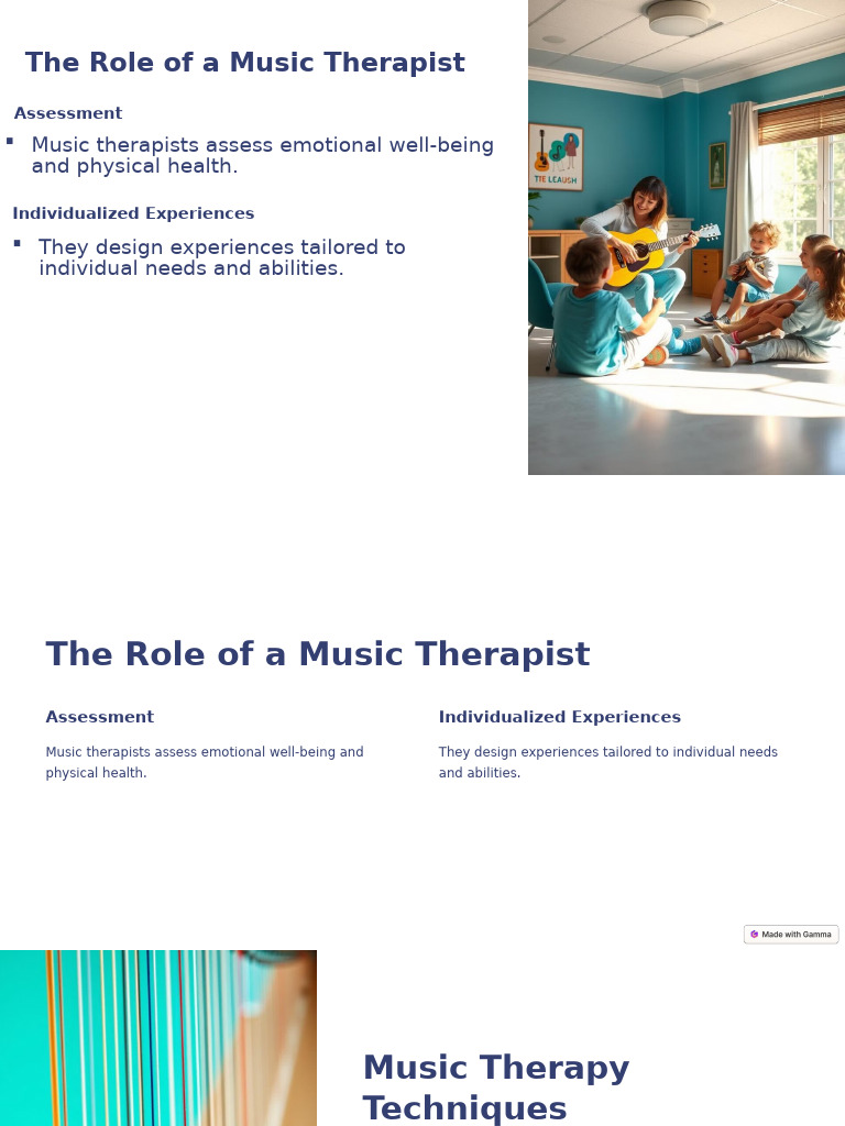 Understanding Music Therapy Benefits | PDF | Cognition | Psychotherapy