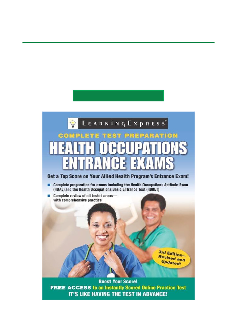 Health Occupations Exam Prep Guide | PDF | Reading Comprehension ...