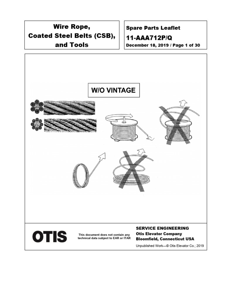 11 Aaa712p | PDF | Elevator | Rope