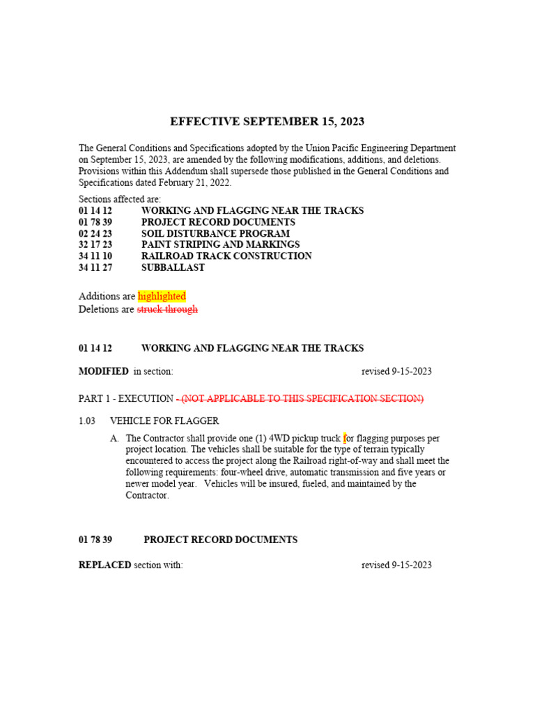 Up General Spec Addendum | PDF | Volatile Organic Compound ...