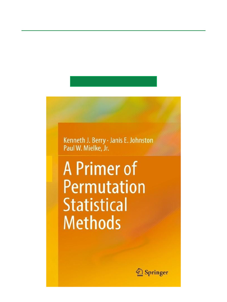 Permutation Statistical Methods Guide | PDF | Effect Size | Statistics