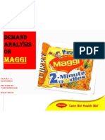 35876401 Demand Analysis on Chosen Product Maggi