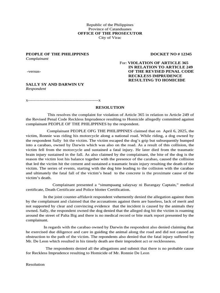 Resolution Case Dismissed2 | PDF | Misconduct | Public Law