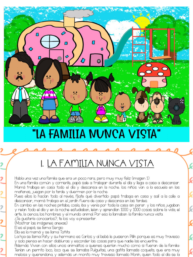 Cuento La Familia Nunca Vista | PDF