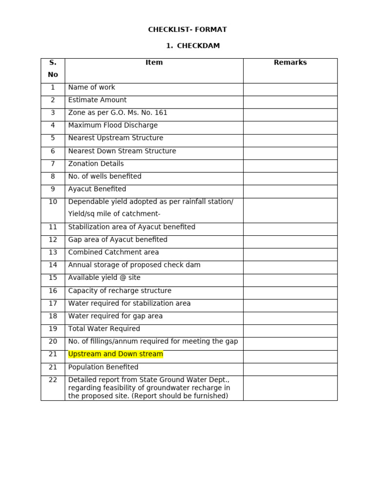 Water Resource Management Checklist | PDF | Groundwater | River