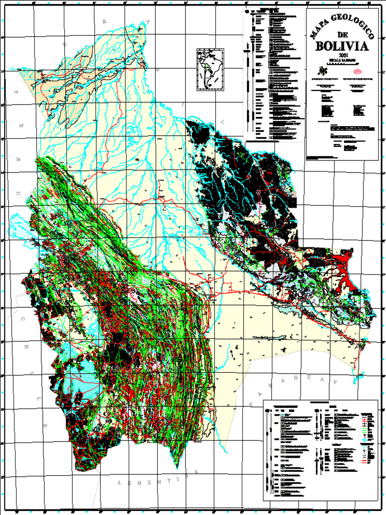Mapa de Bolivia A Escala 1:100000 | PDF
