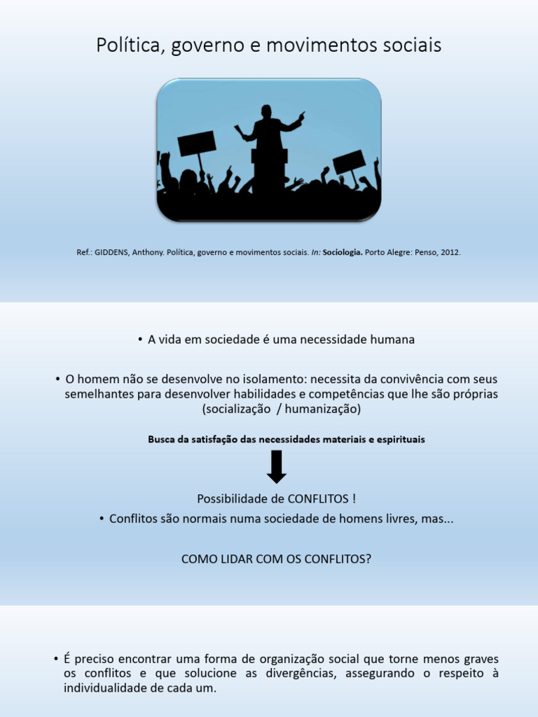 Aula+ +Pol%C3%ADtica%2C+Governo+e+Movimentos+Sociais | PDF | Poder ...