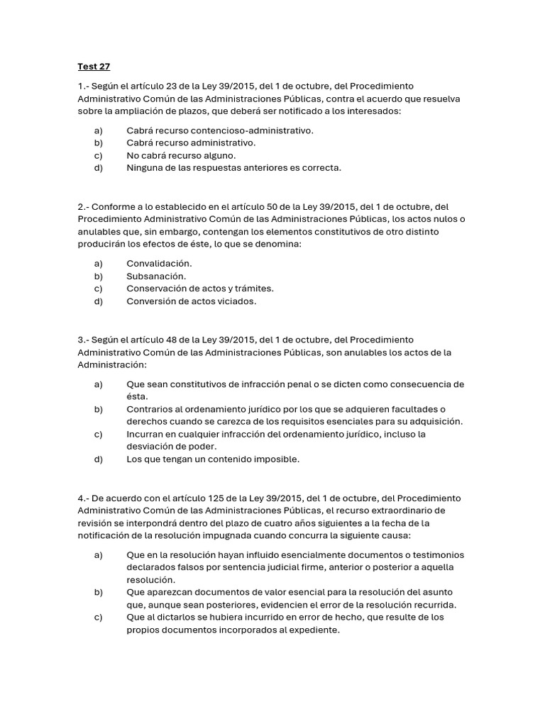 Test 27 | PDF | Gobierno