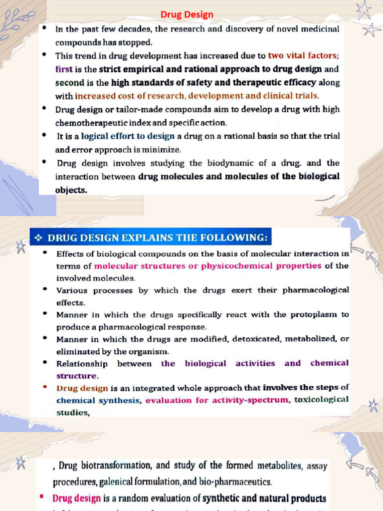 Drug Design | PDF