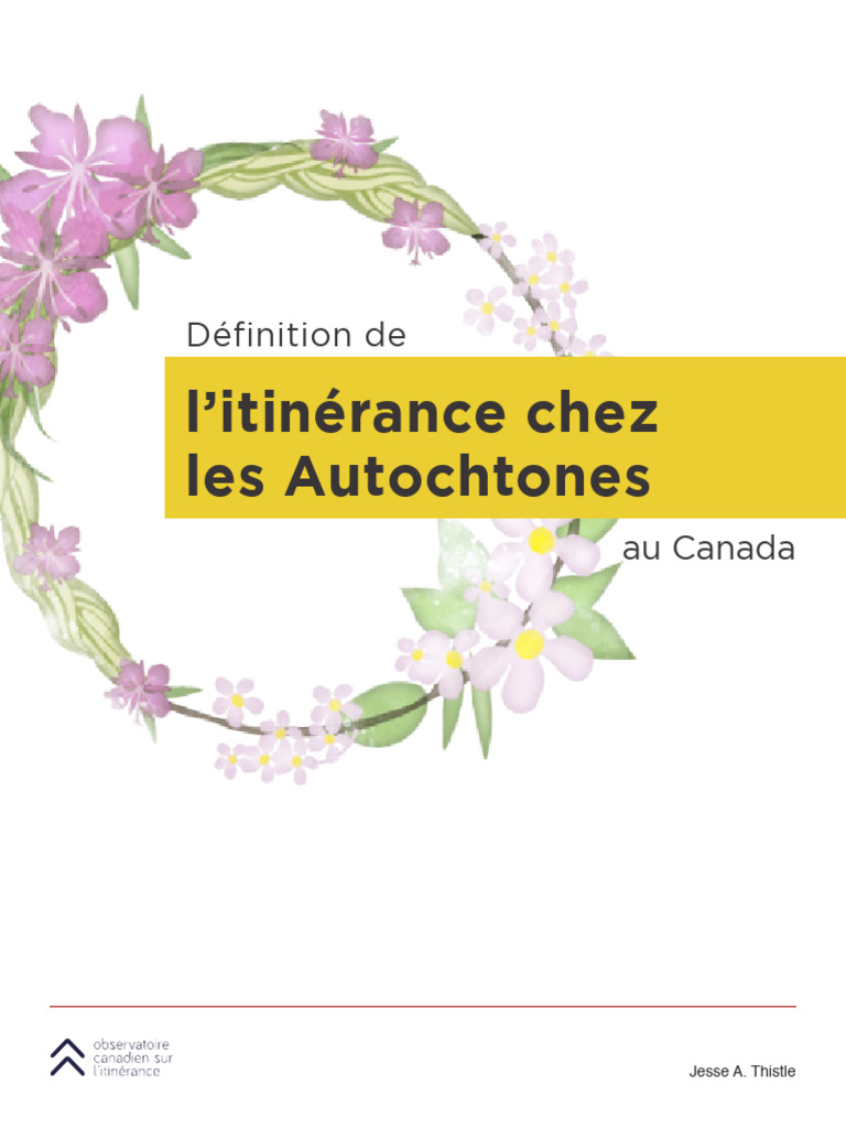 Itinérance autochtone au Canada : définition | PDF | Canada | Métis
