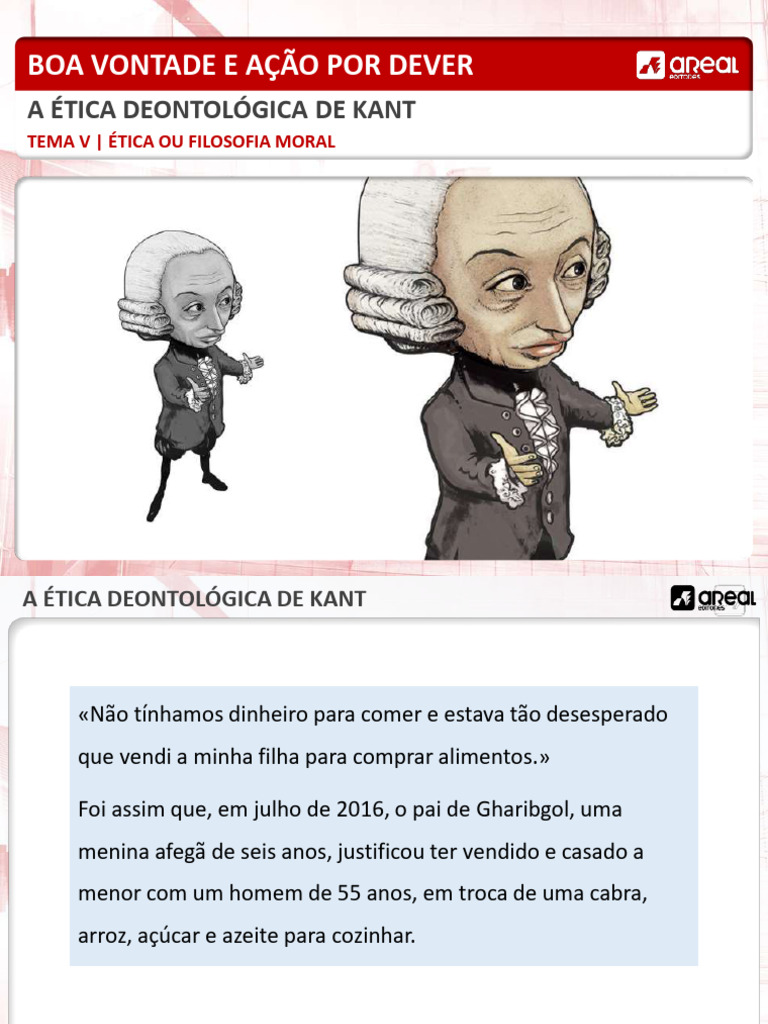 Ética Deontológica de Kant: Ação e Dever | PDF | Immanuel Kant | Moralidade