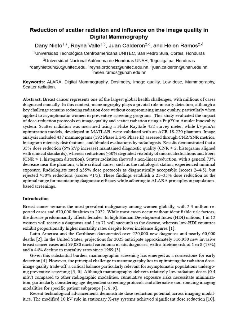 Reduction of Scatter Radiation and Influence on the Image Quality in ...